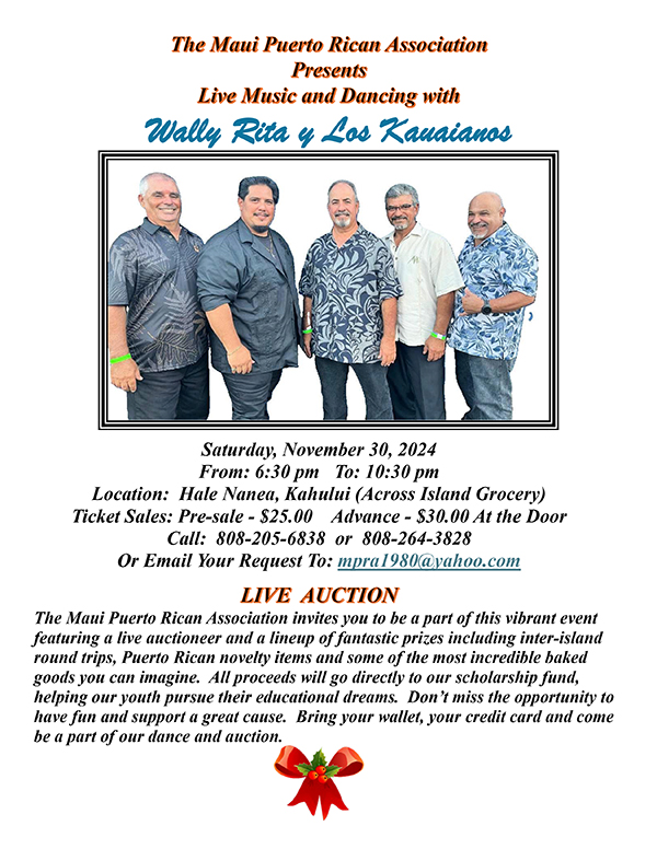 Wally Rita y Los Kauaianos flyer