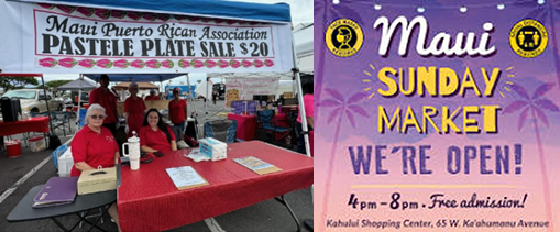 Maui Puerto Rican Association (MPRA) at the MAUI SUNDAY MARKET