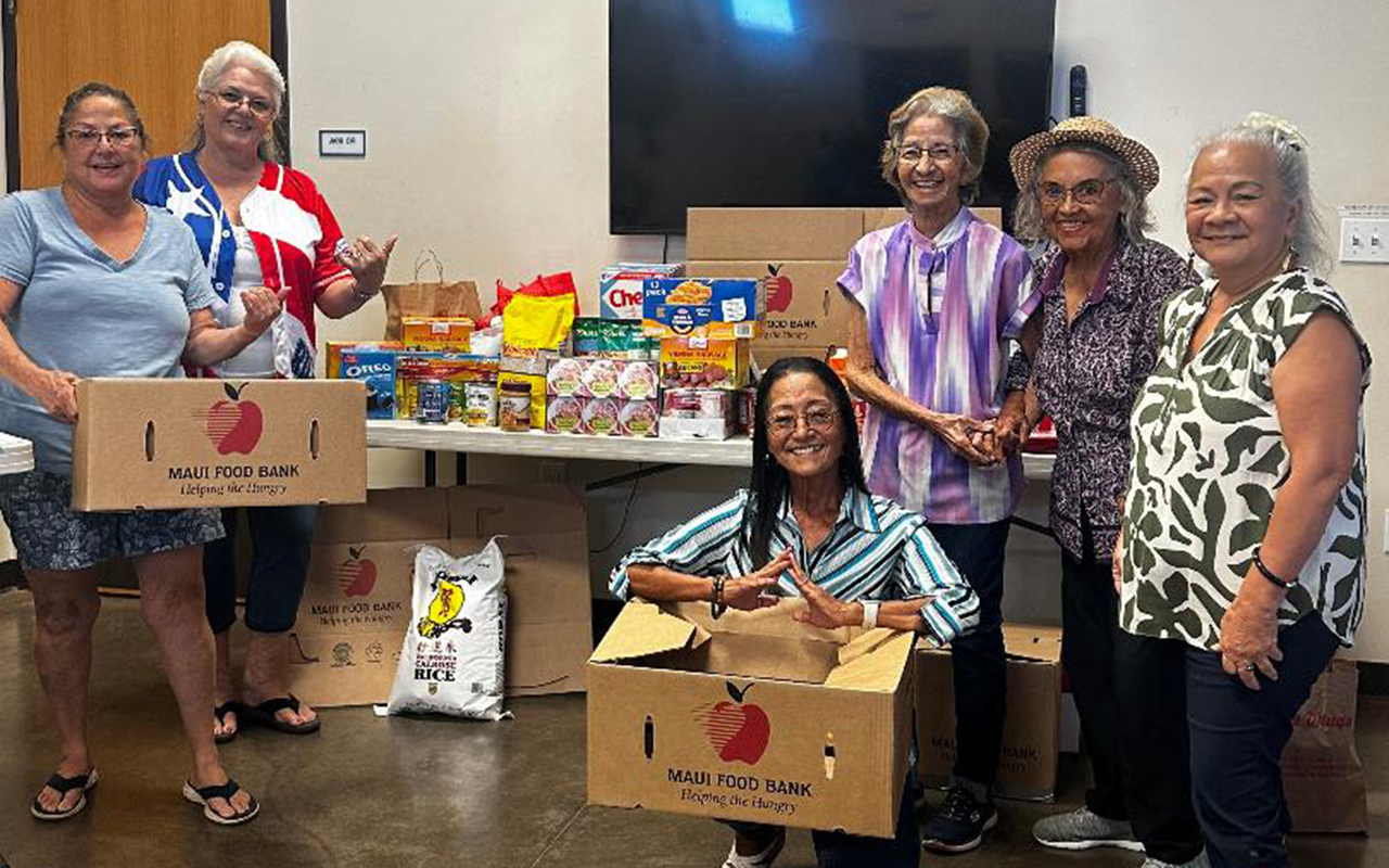 Volunteers and MPRA members for the MPRA's 2025 Food Bank Drive