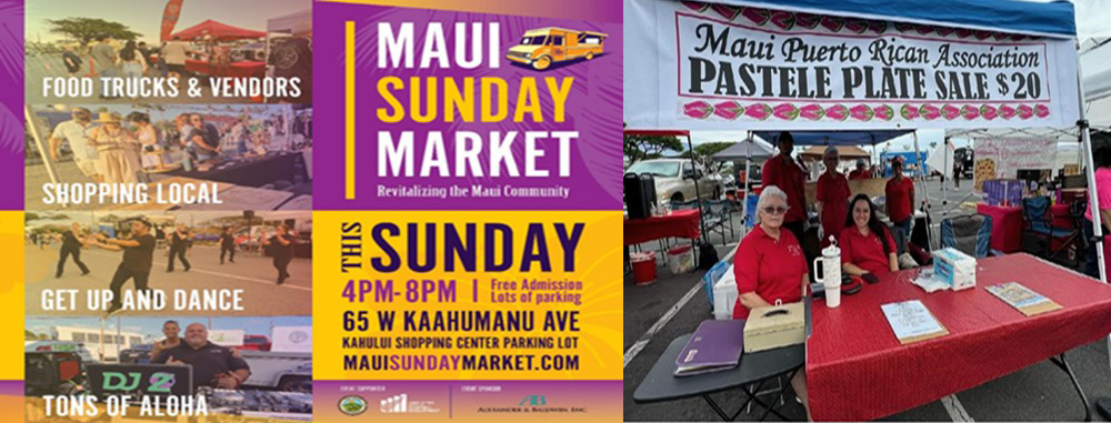 Maui Puerto Rican Association (MPRA) at the MAUI SUNDAY MARKET